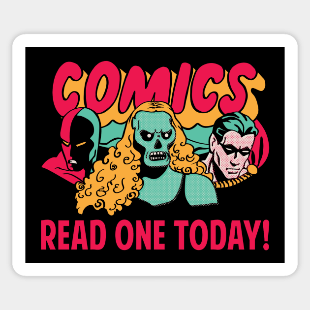 Golden Age Spinner Rack Sticker by Doc Multiverse Designs